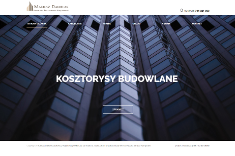 projekt strony internetowej dla Mariusz Danielak - Kancelaria Rzeczoznawcy Majątkowego
