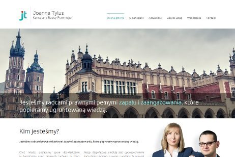 projekt strony internetowej dla Joanna Tylus - Kancelaria Radcy Prawnego