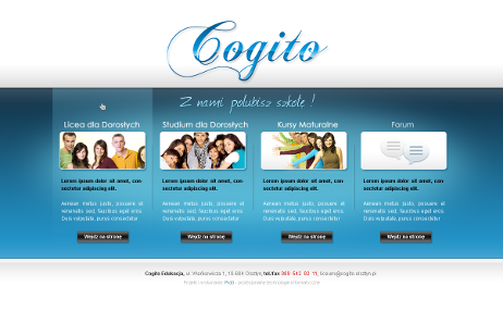 projekt strony internetowej dla Cogito Edukacja