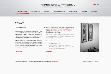 projekt strony internetowej dla Raczyński Skalski & Partners Kancelaria Radców Prawnych