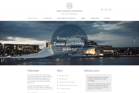projekt strony internetowej dla Dorota Rogusz-Lampkowska Radca Prawny - EØS-advokat