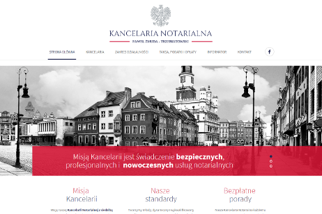 projekt strony internetowej dla Paweł Żmuda-Trzebiatowski - Kancelaria Notarialna