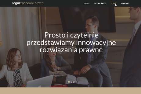 projekt strony internetowej dla legal: radcowie prawni Kosoń Górszczyk