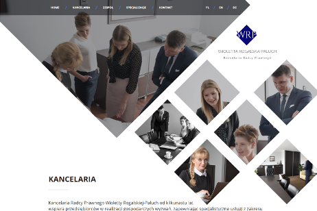 projekt strony internetowej dla Wioletta Rogalska-Paluch - Kancelaria Radcy Prawnego