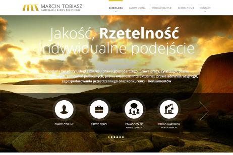 projekt strony internetowej dla Marcin Tobiasz Kancelaria Radcy Prawnego