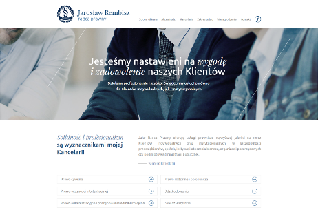 projekt strony internetowej dla Jarosław Rembisz - Kancelaria Radcy Prawnego