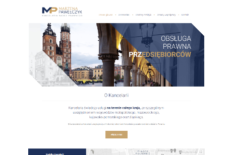 projekt strony internetowej dla Marzena Pawełczyk - Kancelaria Radcy Prawnego