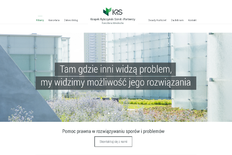 projekt strony internetowej dla Knapek Rybczyński Szmit i Partnerzy - Kancelaria Adwokacka