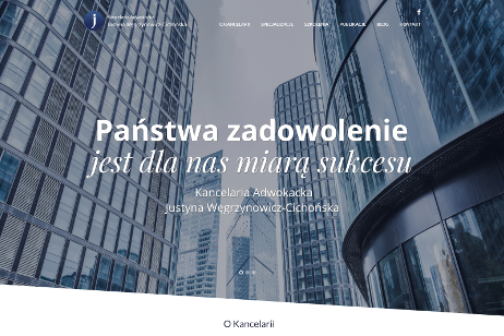 projekt strony internetowej dla Justyna Węgrzynowicz-Cichońska - Kancelaria Adwokacka