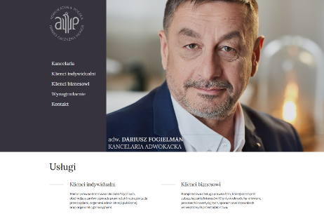 projekt strony internetowej dla Dariusz Fogielman - Kancelaria Adwokacka