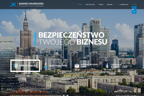 projekt strony internetowej dla Dariusz Kwiatkowski - Kancelaria Radcy Prawnego