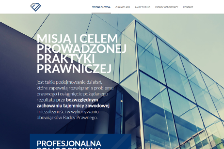 projekt strony internetowej dla Ewelina Cyroń - Kancelaria Radcowska