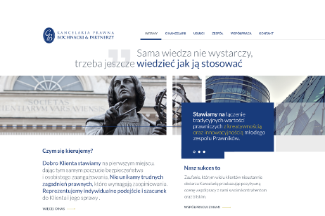 projekt strony internetowej dla Grzegorz Bochnacki - Kancelaria Radcy Prawnego