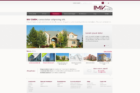 projekt strony internetowej dla IMI Immobilien Management