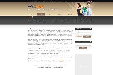 projekt strony internetowej dla Help24h - Outlet - Stock
