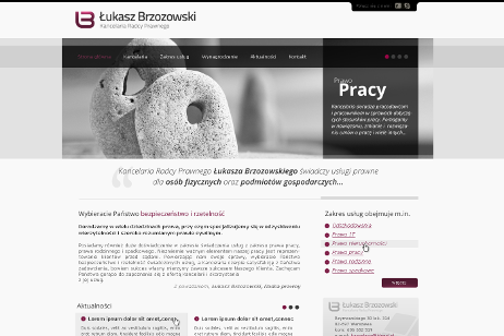 projekt strony internetowej dla Lukasz Brzozowski - Kancelaria Radcy