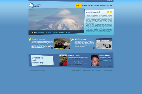 projekt strony internetowej dla Ararat's guide