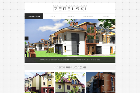 projekt strony internetowej dla ZEDELSKI - firma budowlana