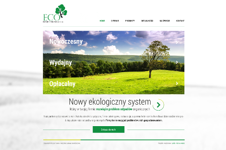 projekt strony internetowej dla ECO FUTURE POLAND