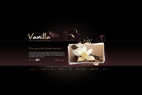 projekt strony internetowej dla Vanilla - Restauracja & Klub