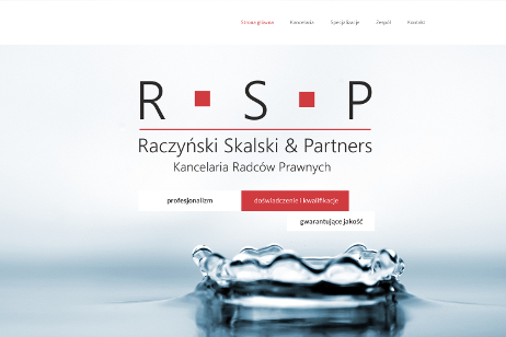 projekt strony internetowej dla RSP - Kancelaria Radców Prawnych