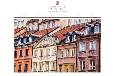 projekt strony internetowej dla Igor Mitek - Kancelaria Radcy Prawnego